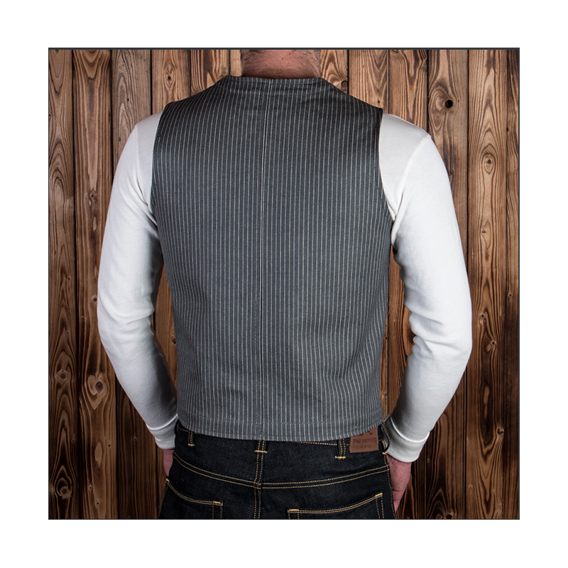 Grijs gestreept vest - 1937 Roamer Vest Grey Wabash