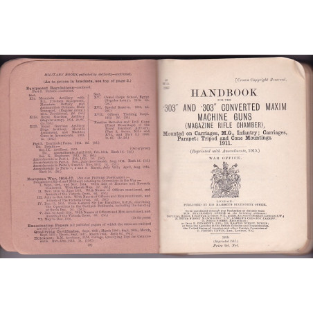 Handbook 303" and 303" converted Machine Gun