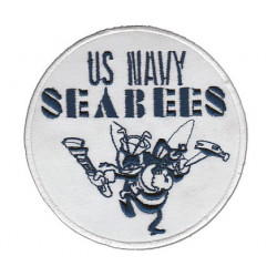 Bestickter Patch US NAVY SEABEES