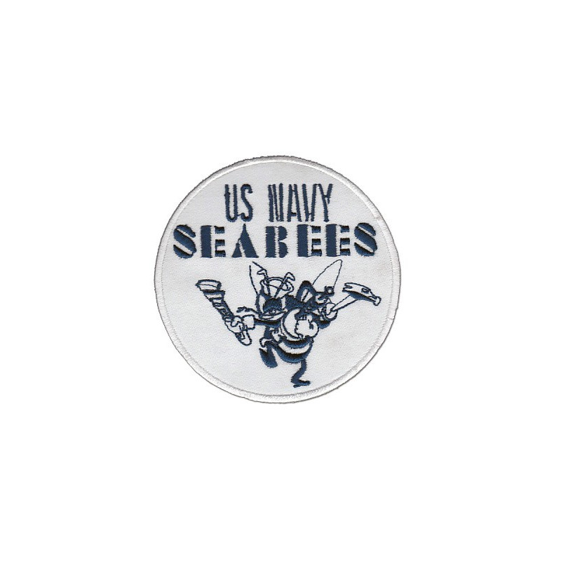 Geborduurd patch US NAVY SEABEES