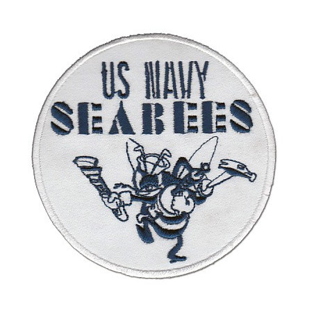 Embroidered patch US NAVY SEABEES