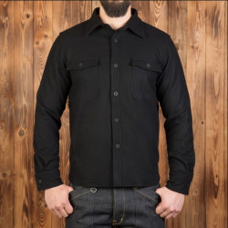 Zwarte wollen dekjack - 1943 USN CPO Shirt Black Wool Pike Brothers