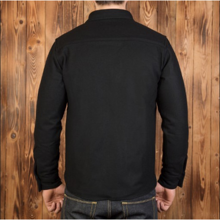 Zwarte wollen dekjack - 1943 USN CPO Shirt Black Wool Pike Brothers
