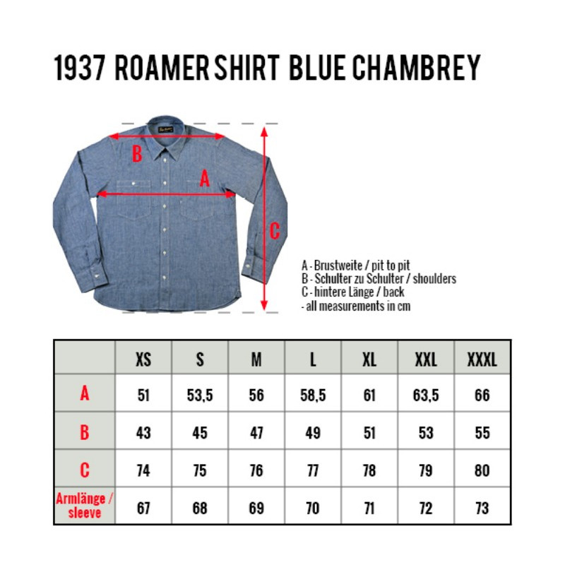 Chemise Chambrey 1937 Roamer Blue