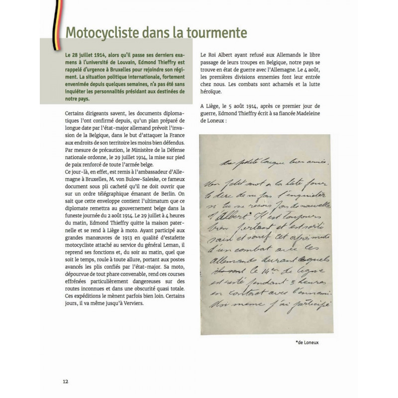 La Légende d'Edmond Thieffry - Fighter Pilot of the Great War - Volume 1