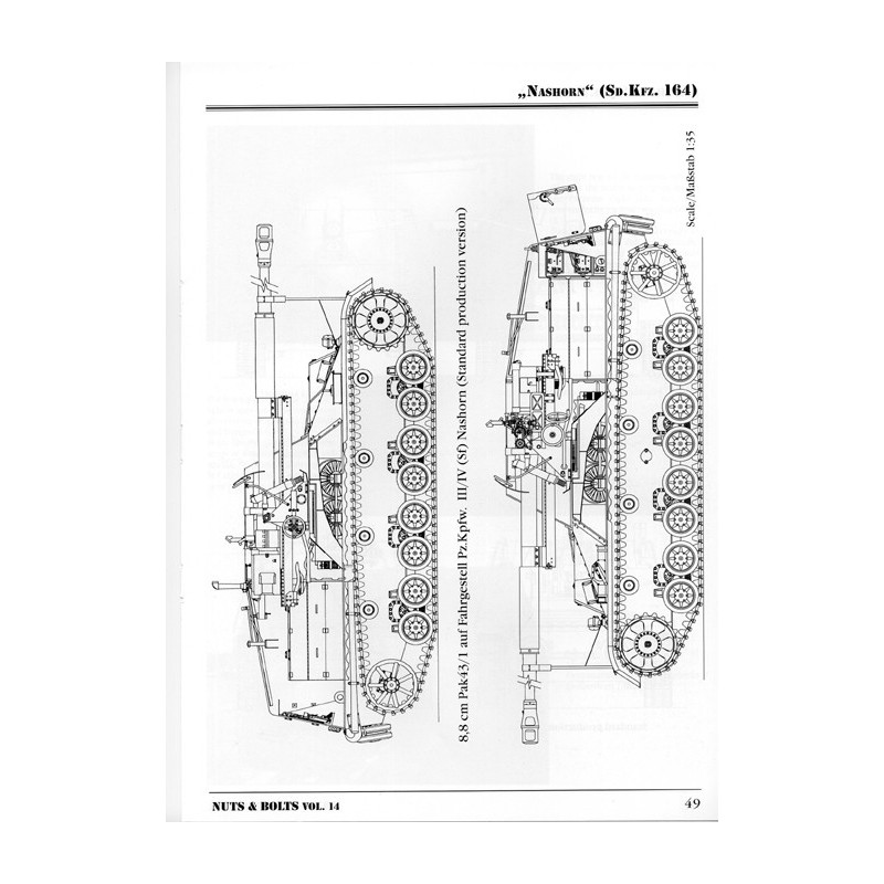 Nashorn (Sd.Kfz. 164) y Pak 41/43 remolcado de 8,8 cm
