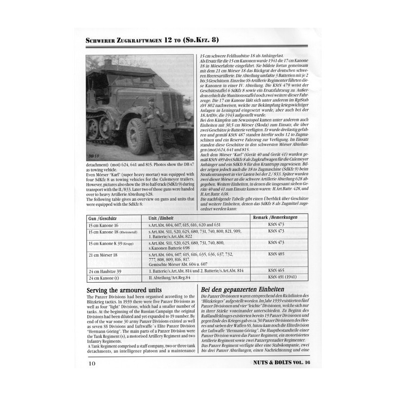 Trattore pesante da 12 tonnellate Daimler-Benz s.ZgKw. (Sd.Kfz. 8)