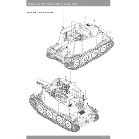 Grille 15cm sIG 33/1 (Sf) Ausf. H (Sd.Kfz. 138/1)