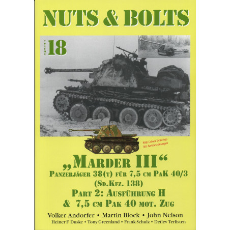 Nuts & Bolts Vol 18 - Marder III 7,5cm Pak 40 Ausf. H & getrokken 7,5cm Pak