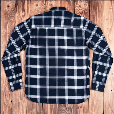 Flanellhemd – 1937 Roamer Shirt Dugway blue Pike Brothers