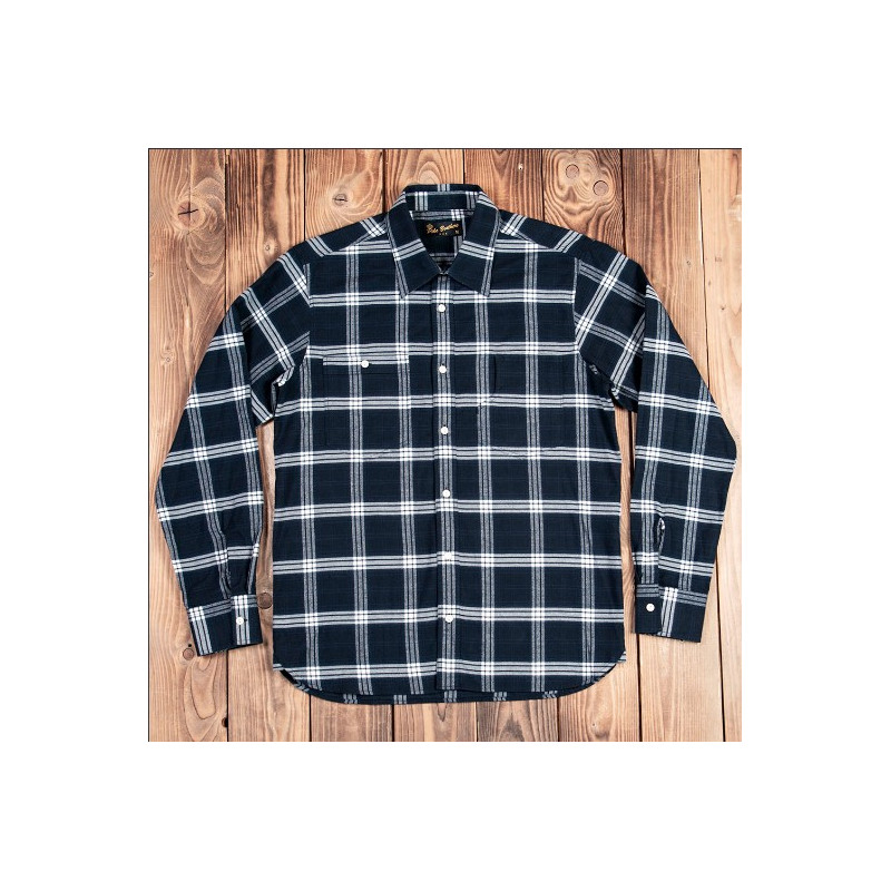 Flanellen hemd - 1937 Roamer Shirt Dugway blue Pike Brothers
