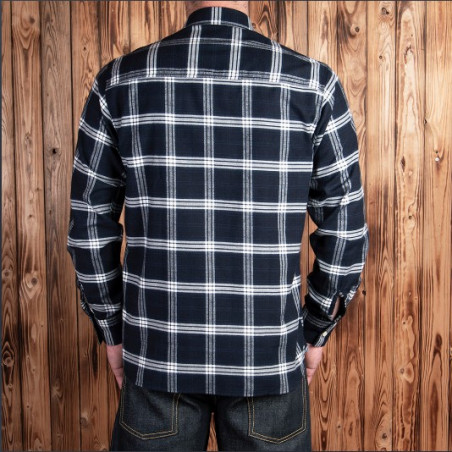 Flanellhemd – 1937 Roamer Shirt Dugway blue Pike Brothers