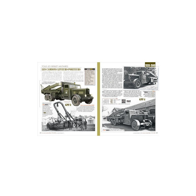 ALL BERLIET MILITARY VEHICLES 1914-1940. VOLUME 1: TRUCKS