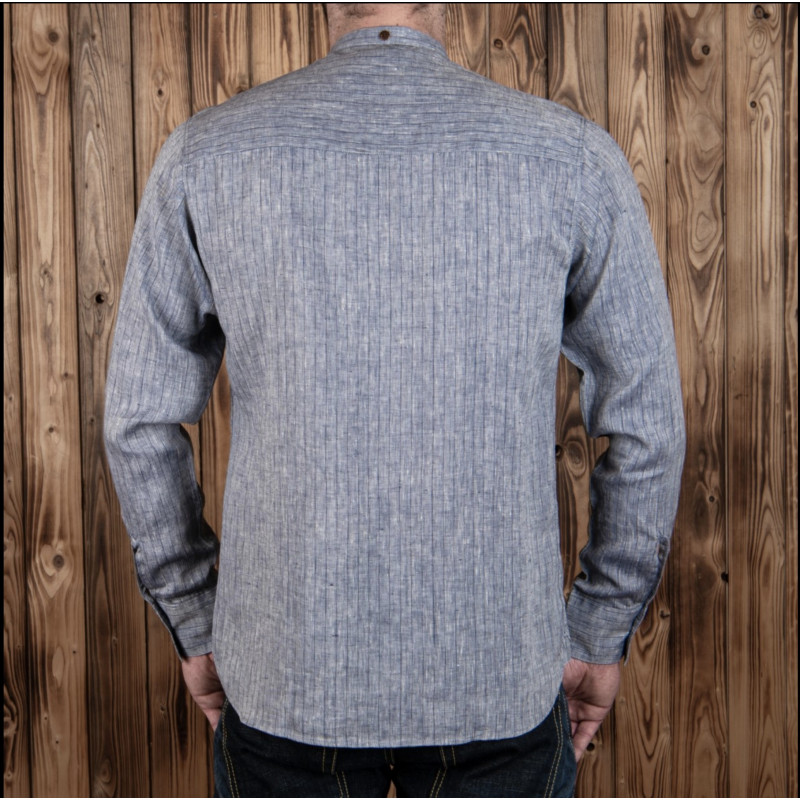 Leinenhemd Hudson Grau – Pike Brothers 1923 Buccanoy Shirt Hudson grey