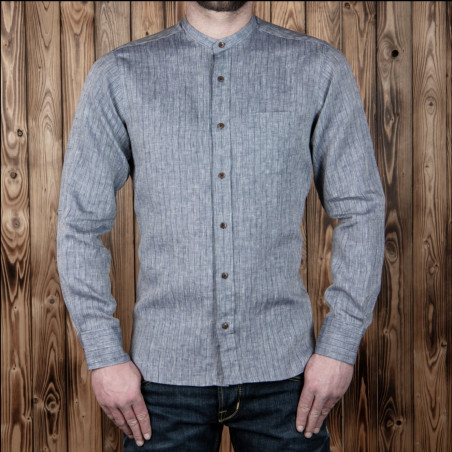 Leinenhemd Hudson Grau – Pike Brothers 1923 Buccanoy Shirt Hudson grey