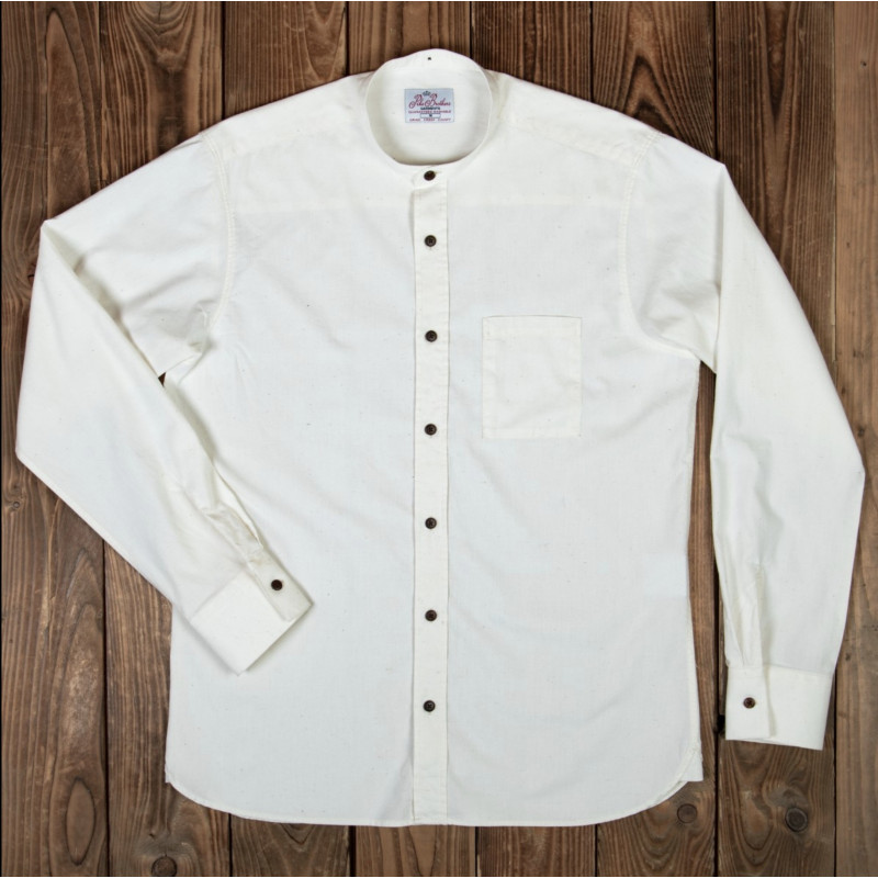 White 100% cotton shirt - Pike Brothers 1923 Buccanoy Shirt Yuma white