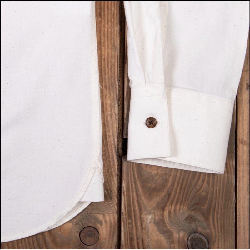 White 100% cotton shirt - Pike Brothers 1923 Buccanoy Shirt Yuma white