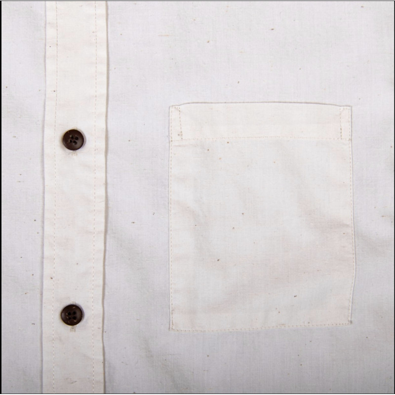 Wit 100% katoenen overhemd - Pike Brothers 1923 Buccanoy Shirt Yuma white