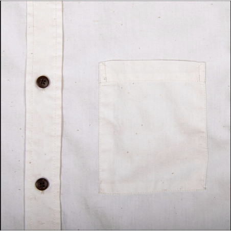 Wit 100% katoenen overhemd - Pike Brothers 1923 Buccanoy Shirt Yuma white