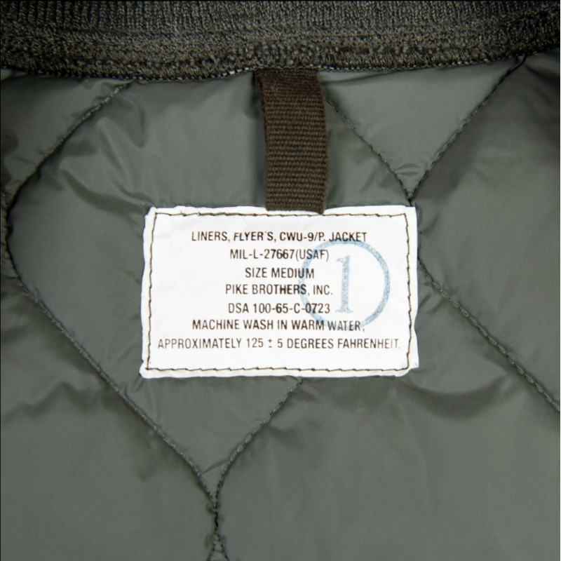Pilot jacket - 1965 CWU Jacket Sage Green Pike Brothers