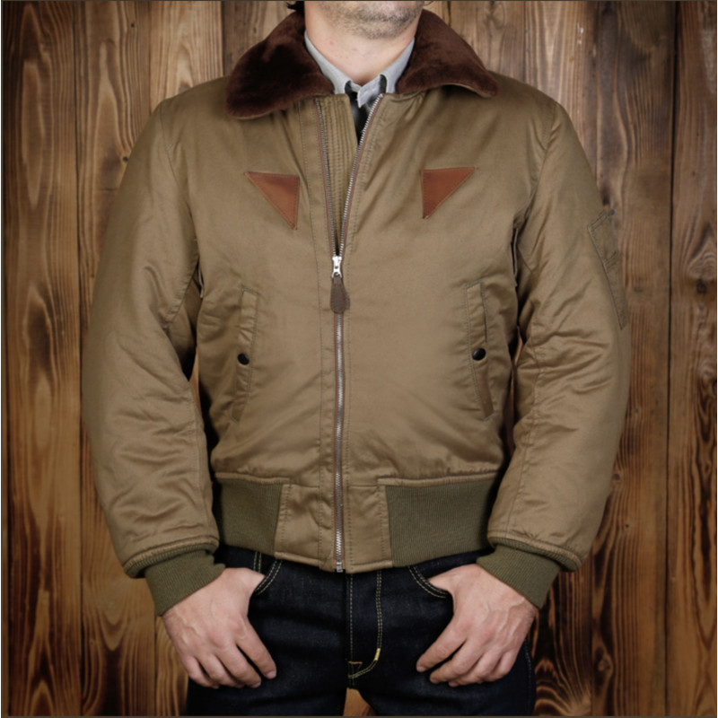 Pilotenjacke 1945 B15 Flight Jacket olive - Pike Brothers