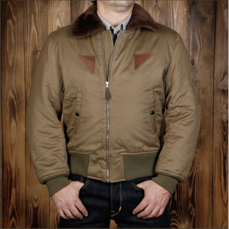 Pilotenjacke 1945 B15 Flight Jacket olive - Pike Brothers