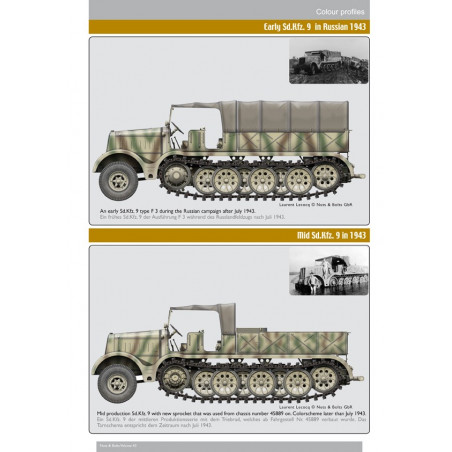 Semioruga Famo Sd.Kfz. 9 de 18 toneladas – variantes blindadas y sin blindar