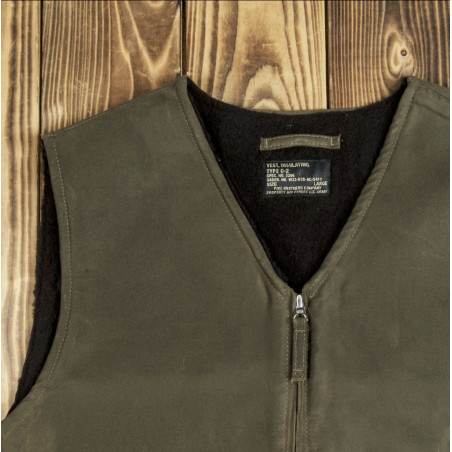 Gewaxte C2-jas - 1942 C2 Vest waxed oliv Pike Brothers