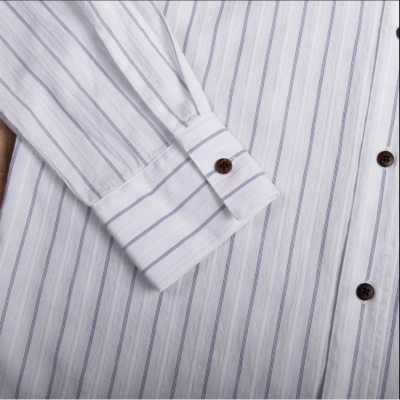 Hemd 100% katoen - 1923 Buccanoy Shirt Alp white - Pike Brothers