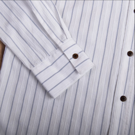 Hemd 100% katoen - 1923 Buccanoy Shirt Alp white - Pike Brothers