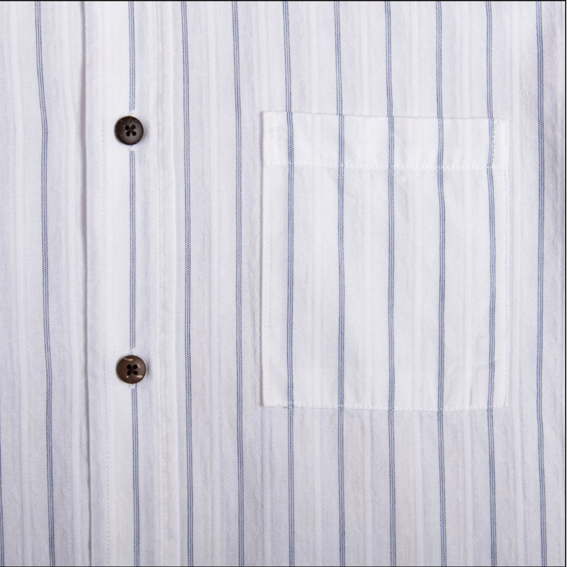 100% cotton shirt - 1923 Buccanoy Shirt Alp white - Pike Brothers