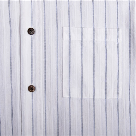 100% cotton shirt - 1923 Buccanoy Shirt Alp white - Pike Brothers
