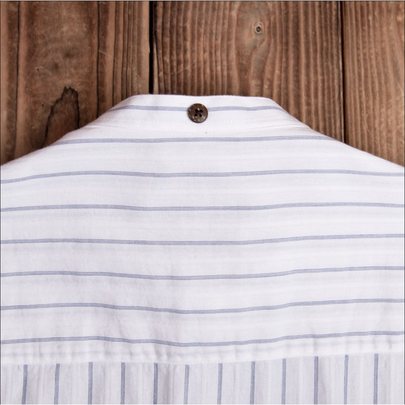 100% cotton shirt - 1923 Buccanoy Shirt Alp white - Pike Brothers