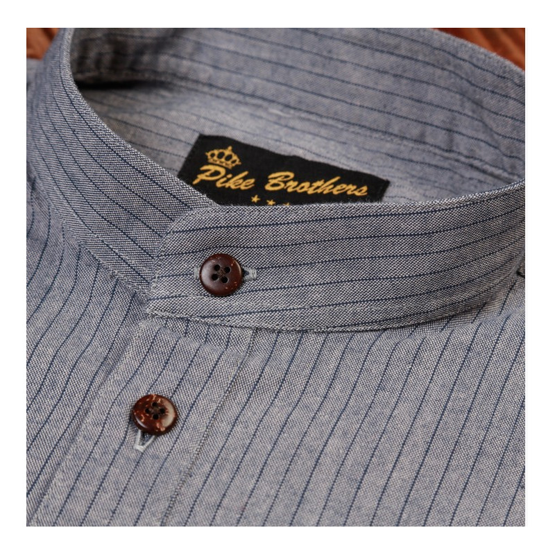 1923 Buccaneer Grey Striped Shirt