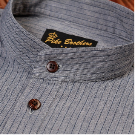 1923 Buccaneer Grey Striped Shirt