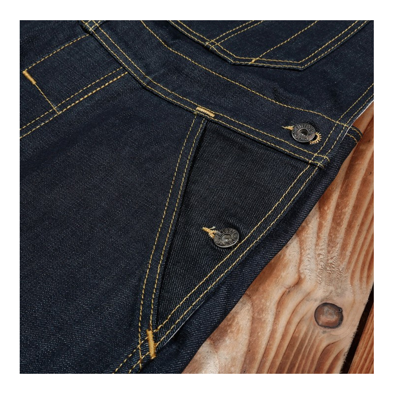 Tuinbroek monteur 1935 Mechanic Bib 11oz blauw indigo