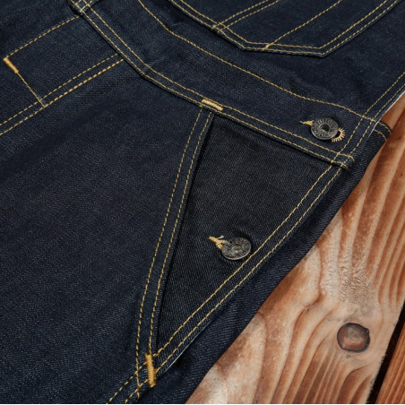 Mechaniker-Latzhose 1935 Mechanic Bib 11oz Indigo Blau