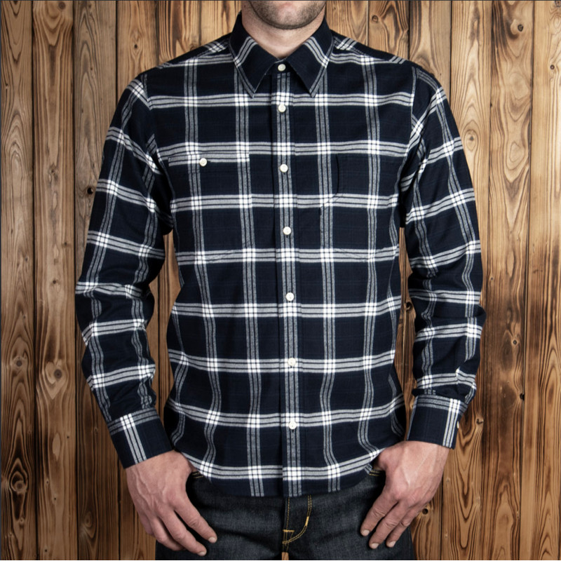 Flannel Shirt - 1937 Roamer Shirt Dugway Blue - Pike Brothers