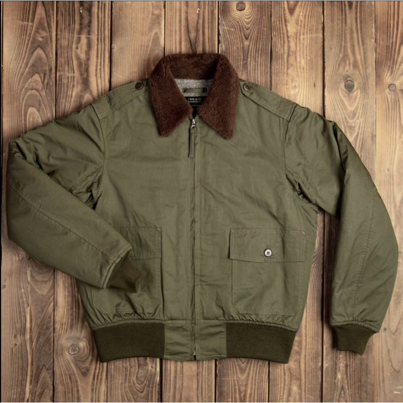 Pilotenblouson B10 - 1943 B-10 Flight Jacket olive drab – Pike Brothers