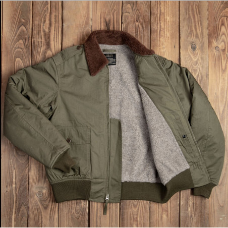 Pilotenblouson B10 - 1943 B-10 Flight Jacket olive drab – Pike Brothers