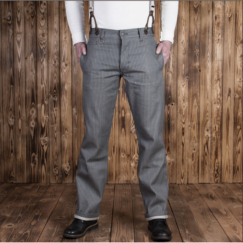 Denim-Hose – 1942 Hunting Pant grey wabash – Pike Brothers