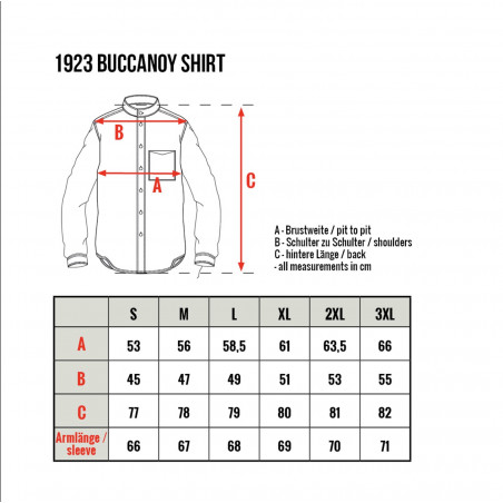 Katoenen mao-kraag overhemd - 1923 Buccanoy Shirt Brisbane Blue - Pike Brothers