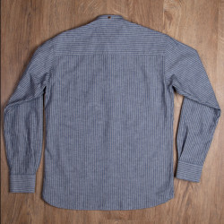 Baumwollhemd mit Mao-Kragen – 1923 Buccanoy Shirt Brisbane Blue – Pike Brothers 2