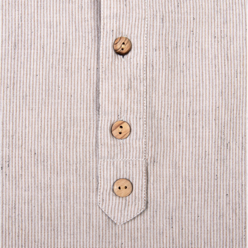 Katoenen overhemd – 1923 Buccaneer Shirt Guernsey brown – Pike Brothers