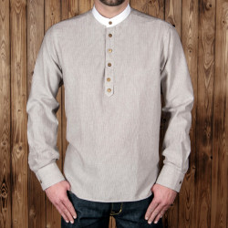 Cotton shirt – 1923 Buccaneer Shirt Guernsey brown – Pike Brothers 2