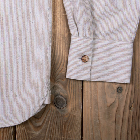 Chemise coton – 1923 Buccaneer Shirt Guernsey brown – Pike Brothers