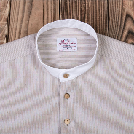 Chemise coton – 1923 Buccaneer Shirt Guernsey brown – Pike Brothers