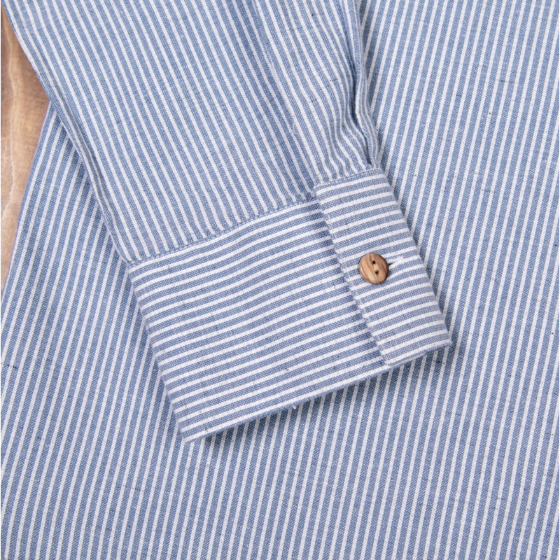 Cotton shirt – 1923 Buccaneer Shirt Guernsey blue stripes – Pike Brothers