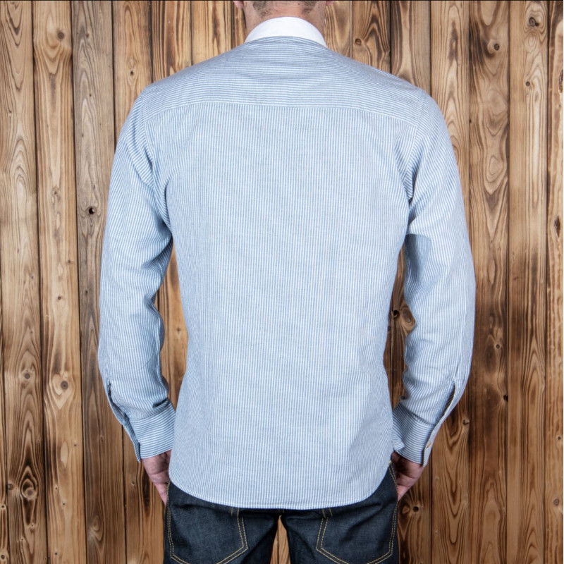 Cotton shirt - 1923 Buccaneer Shirt Guernsey blue stripes – Pike Brothers