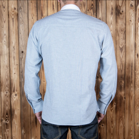 Cotton shirt - 1923 Buccaneer Shirt Guernsey blue stripes – Pike Brothers
